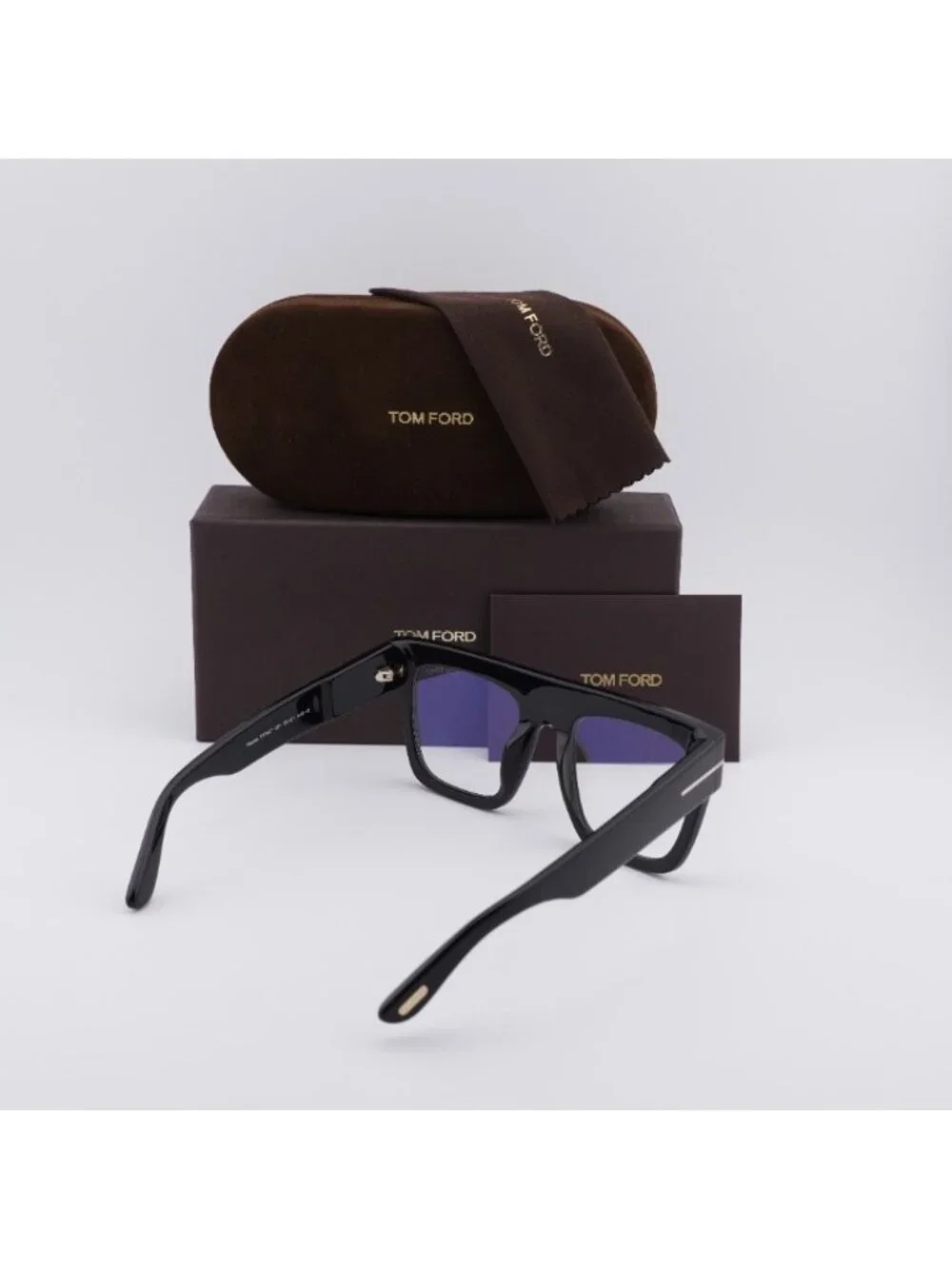Tom Ford Renee FT0847 001 Eyeglasses Black 52mm Square Frame, Blue Light Block